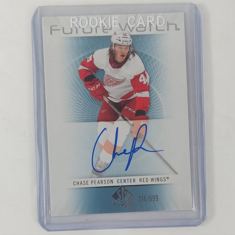 Chase Pearson Future Watch Rookie Card 2022-23 Detroit Red Wings Autograph